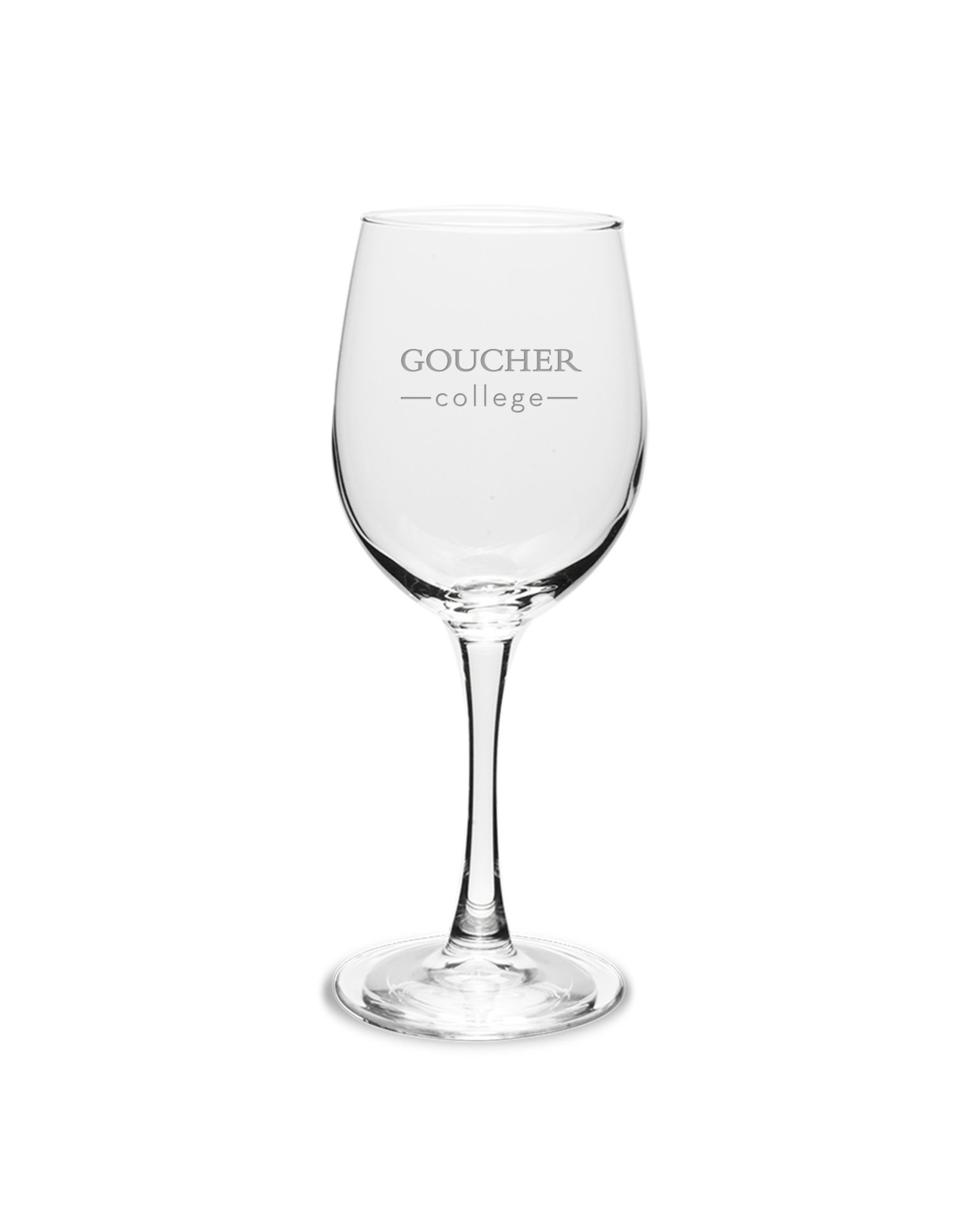 Campus Crystal Red Wine Glass "Goucher College" 19oz