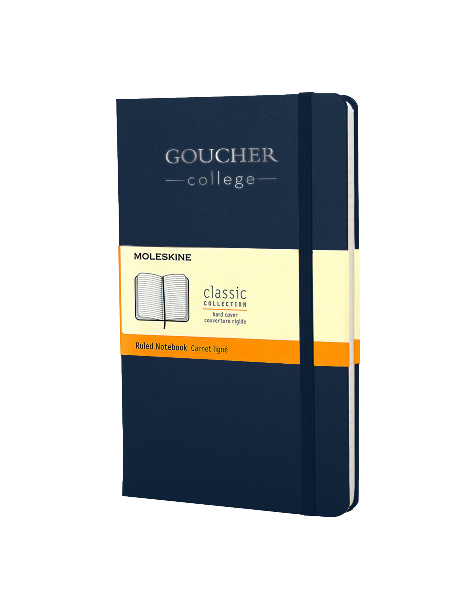 Moleskine 5"x8.25" Hardback Ruled "Goucher College" Notebook