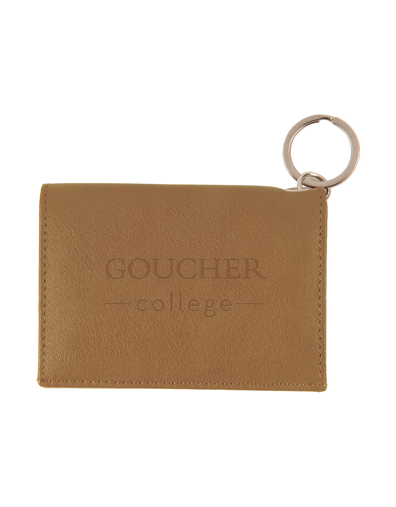 Jardine Nappa Leather Snap ID Holder "Goucher College"