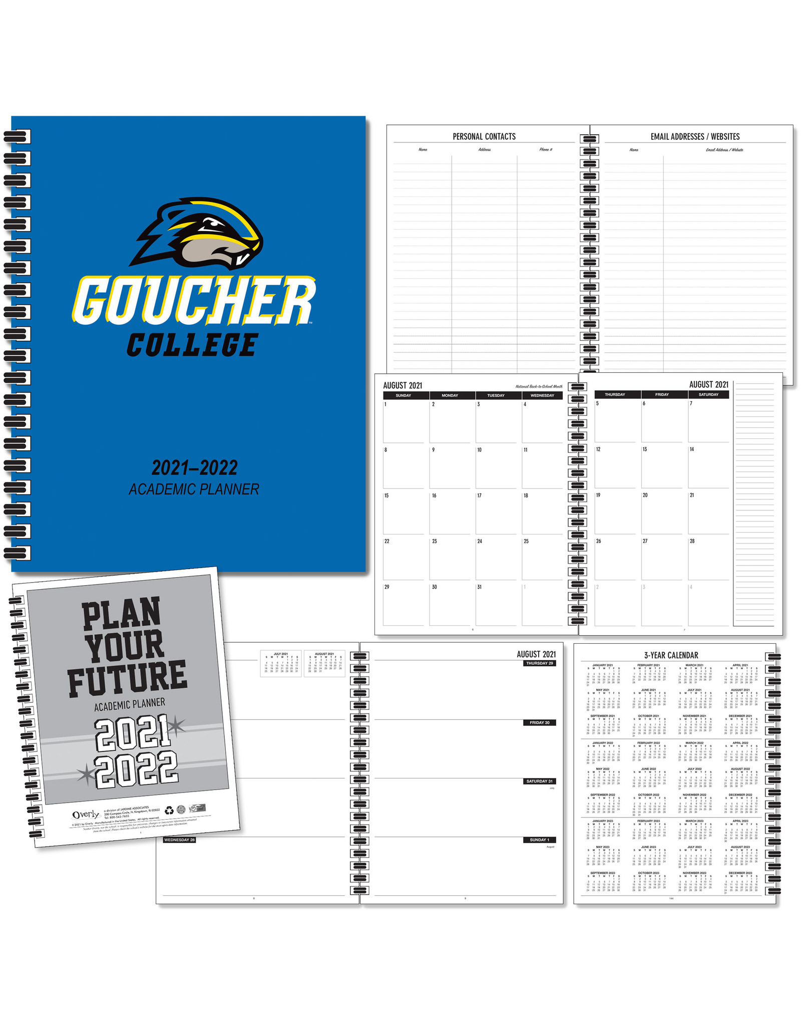 Goucher College Calendar 2022 23 Academic Planner "Goucher College" 2021-2022 Royal - Goucher College Store  - Goucher College