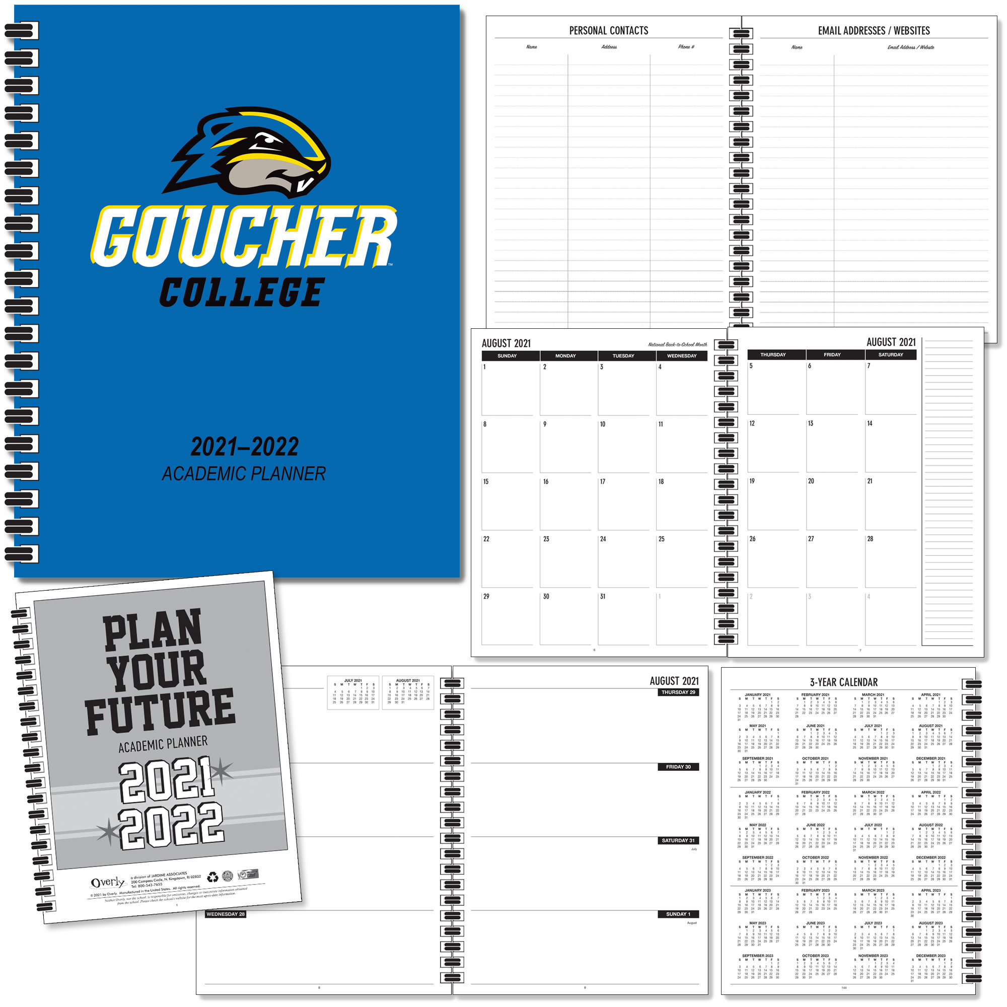 Goucher College Calendar 2022 23 Academic Planner "Goucher College" 2021-2022 Royal - Goucher College Store  - Goucher College