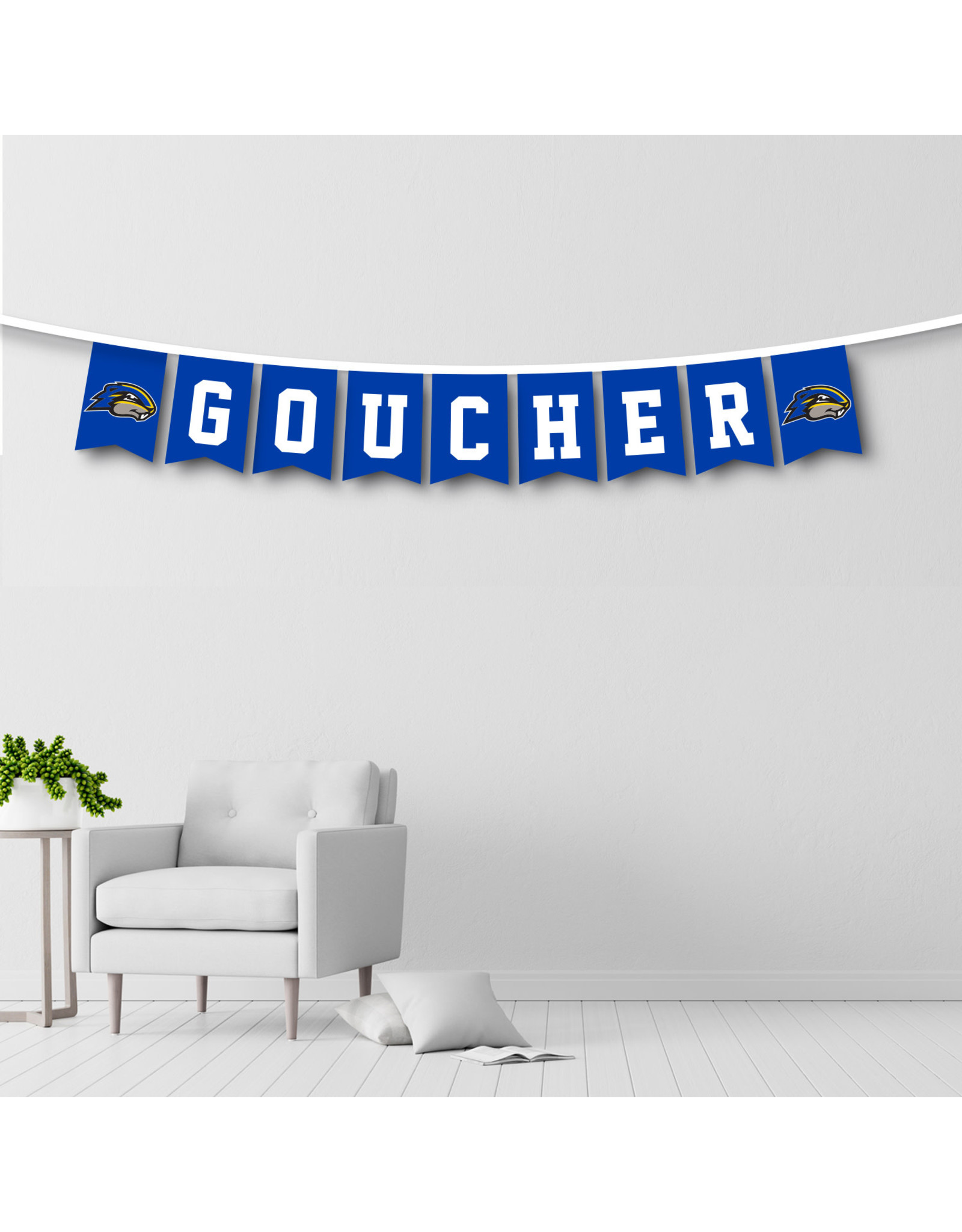 UB Flag "Goucher" Felt Banner String