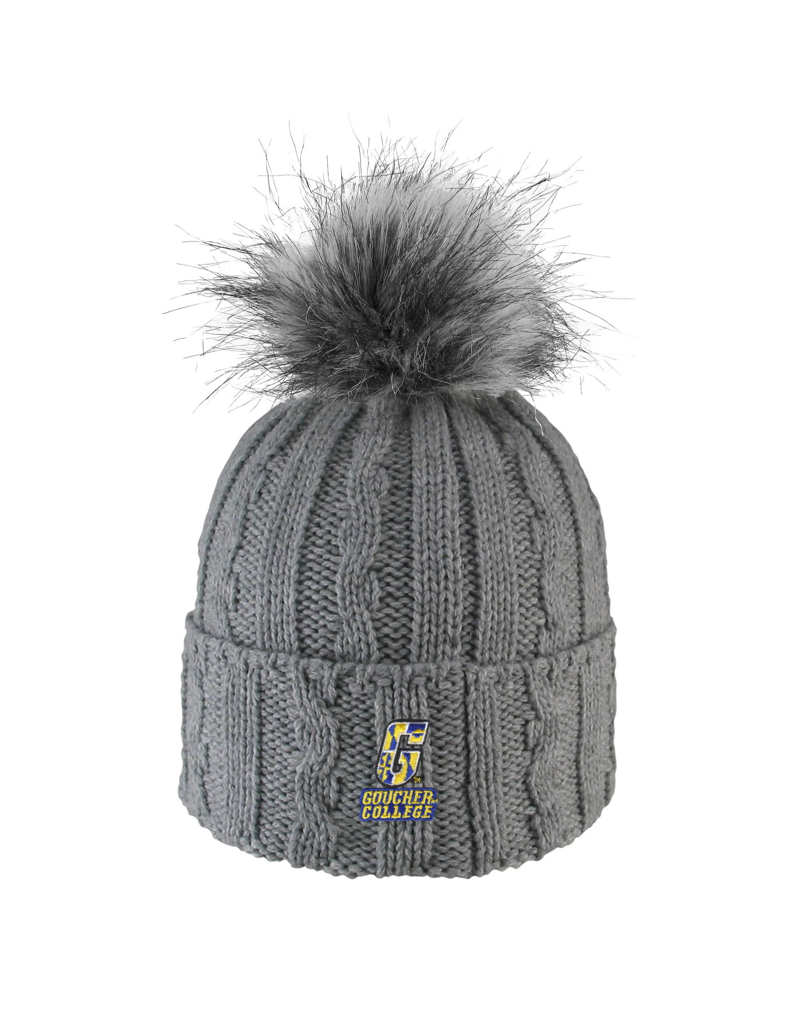 LOGOFIT Alps "Goucher College" Knit Cuff Hat w/ Pom