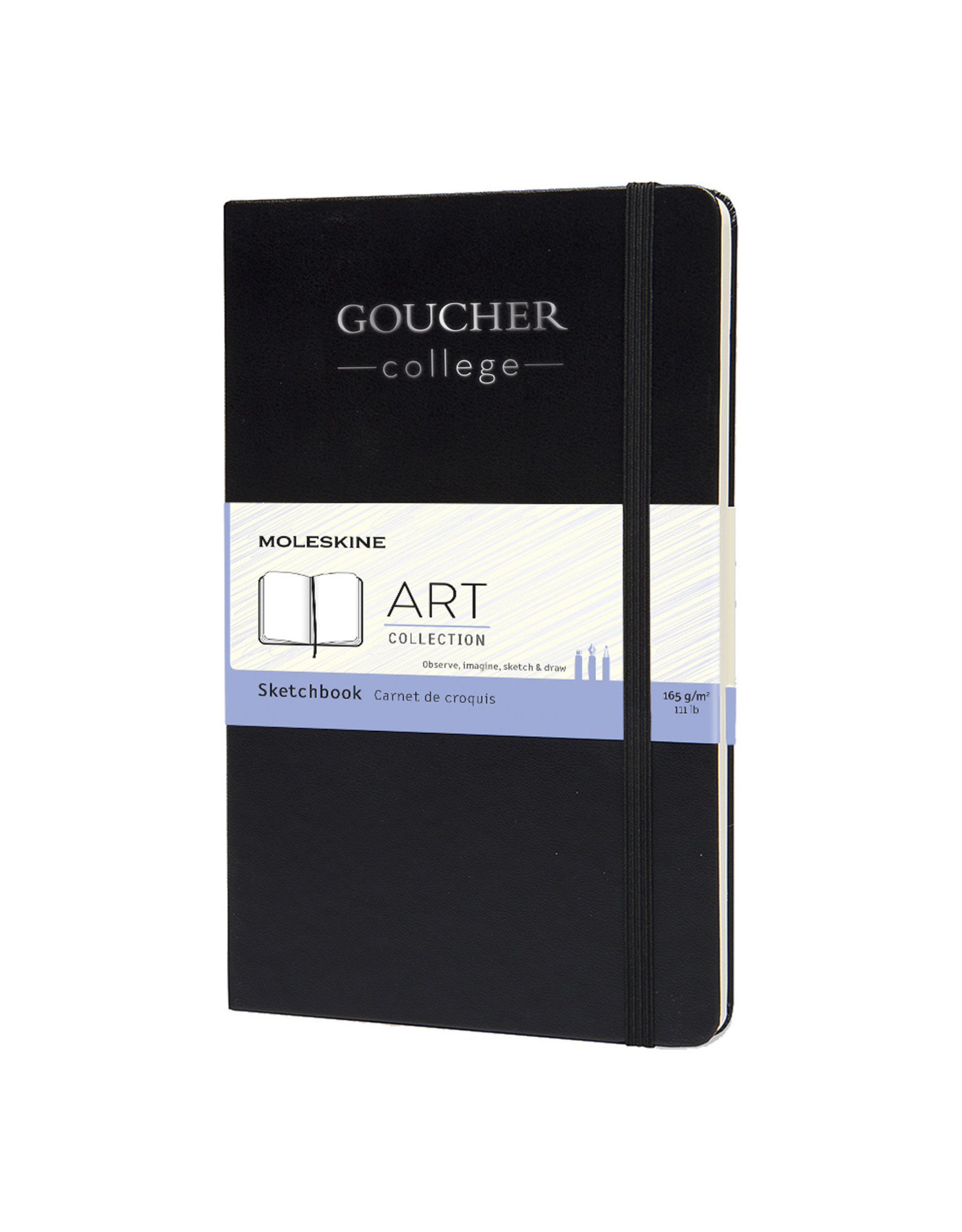 Moleskine 5"x8.25" Hardback "Goucher College" Art Sketchbook