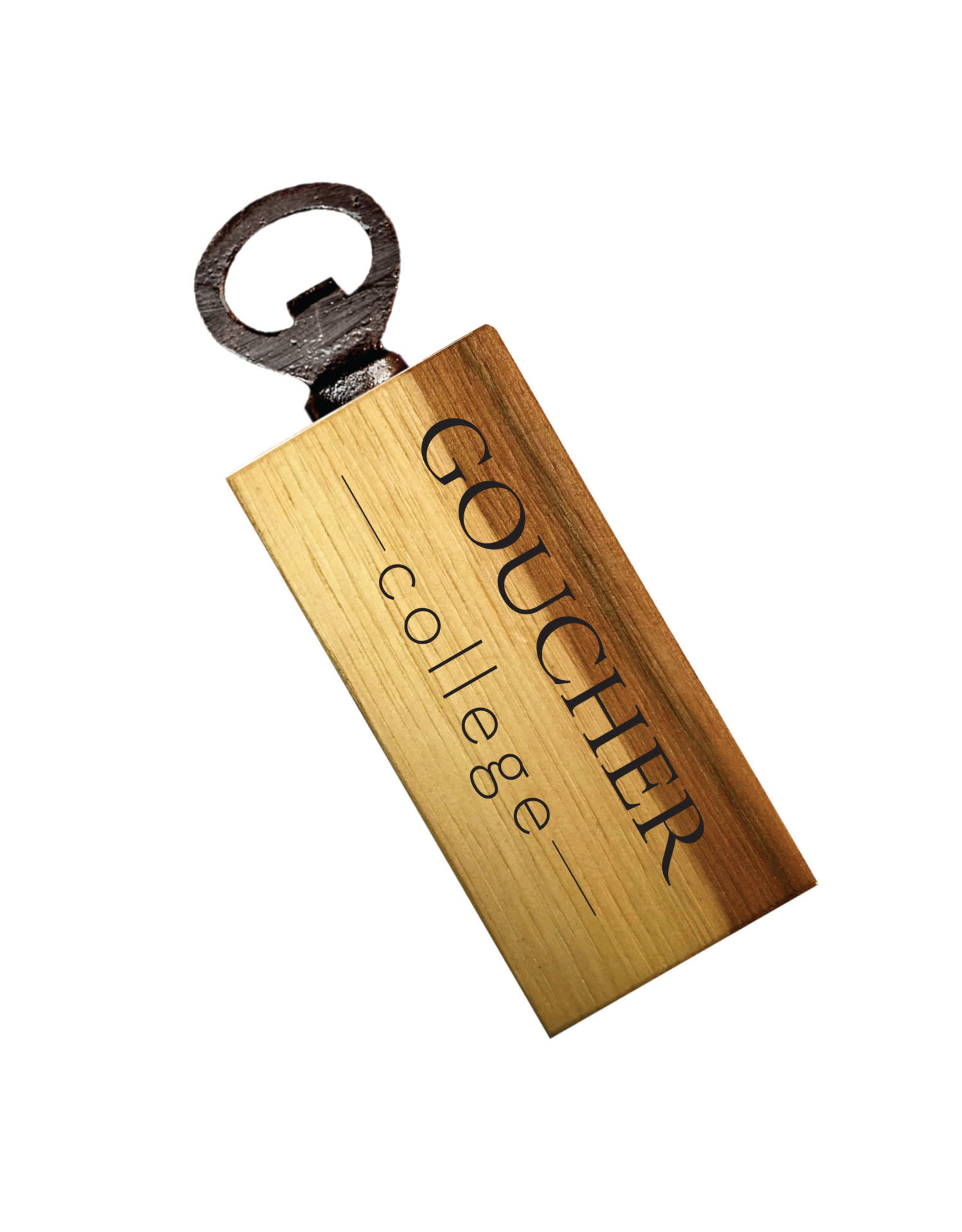 Jardine Wood Magnetic Bottle Opener "Goucher College"