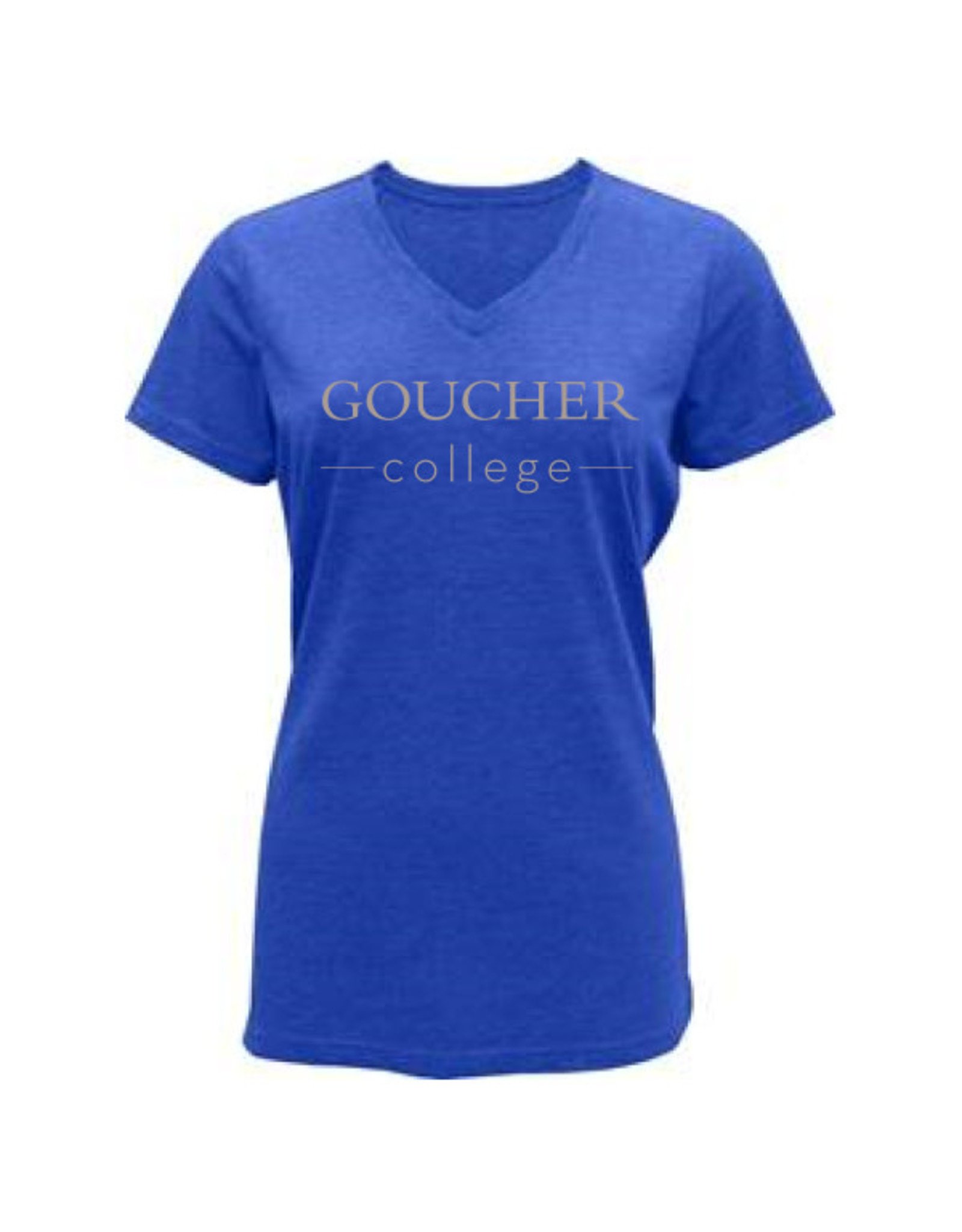 BAW Women's Tri-Blend V-Neck T-Shirt "Goucher College"