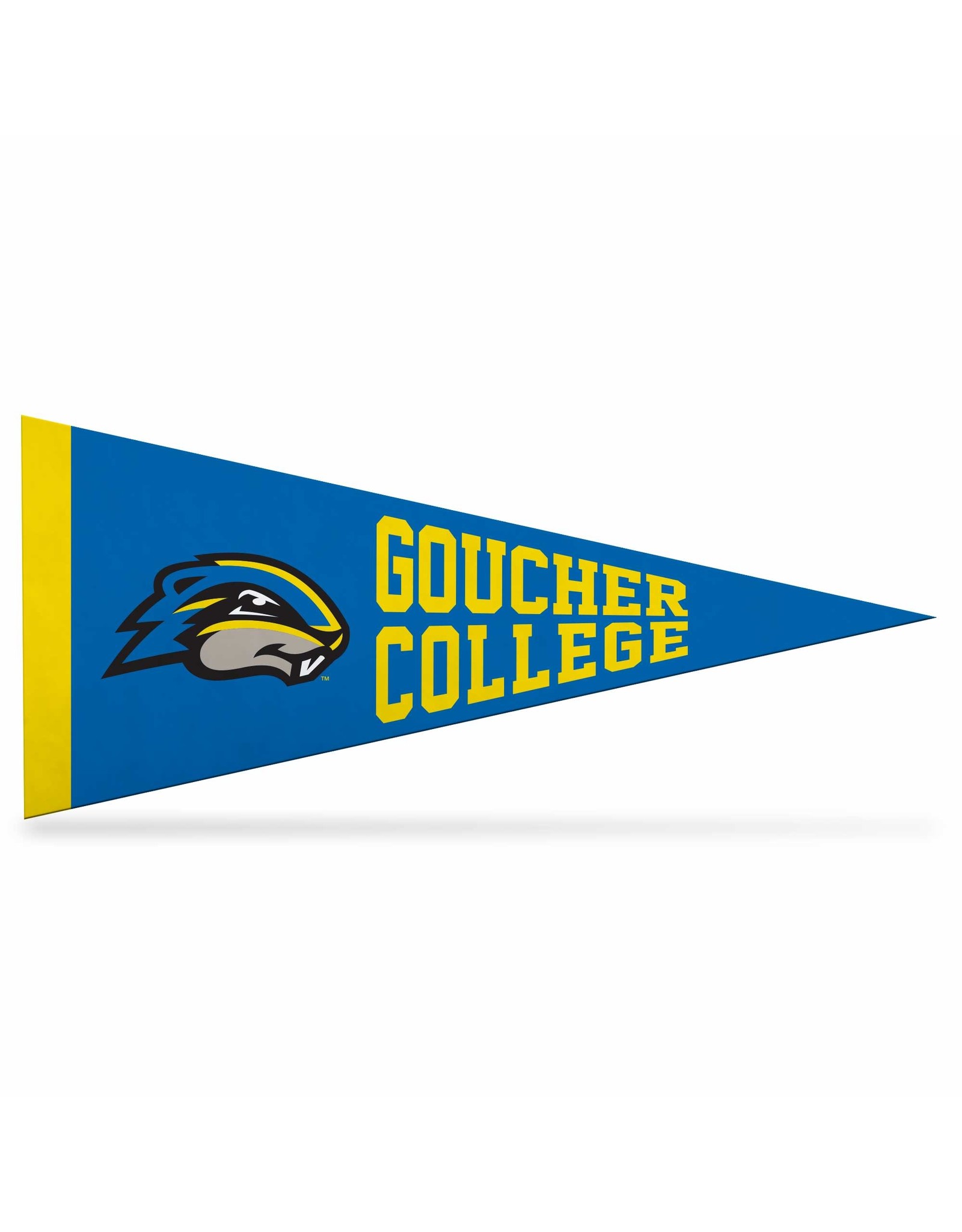 Jardine Felt Mini Pennant 4"x9" "Goucher College w/ Gopher"