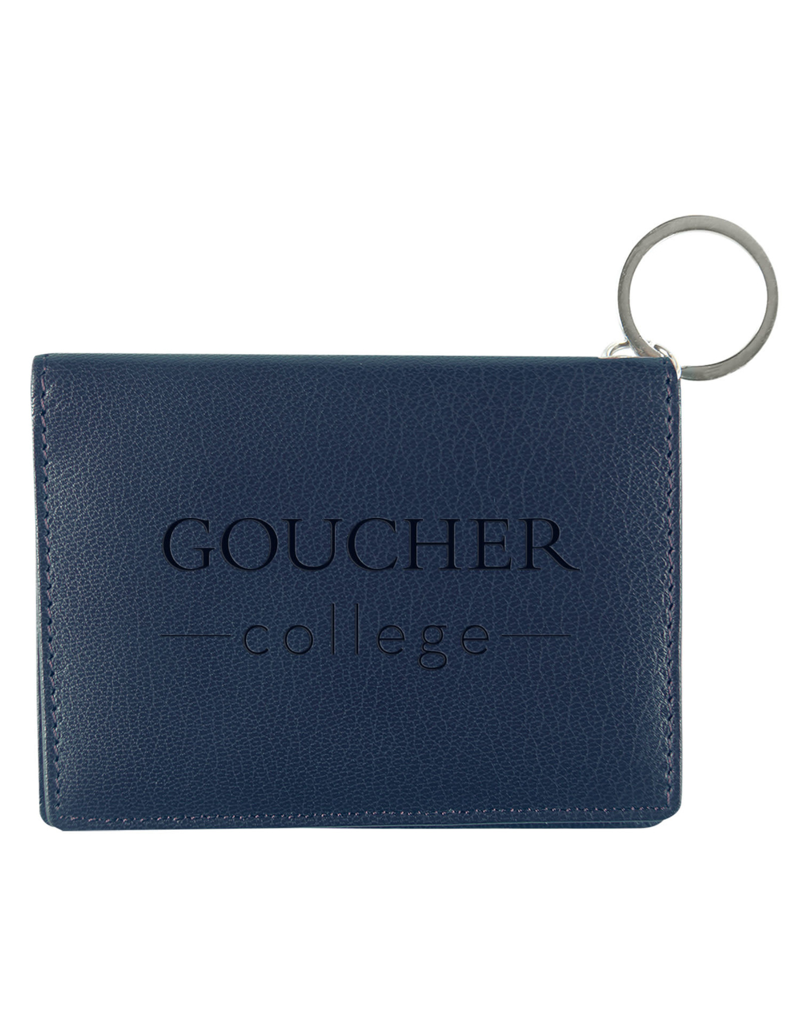 Jardine Nappa Leather Velcro ID Holder "Goucher College"