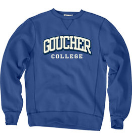 Blue84 Sanded Fleece Crewneck Sweatshirt "Goucher College"