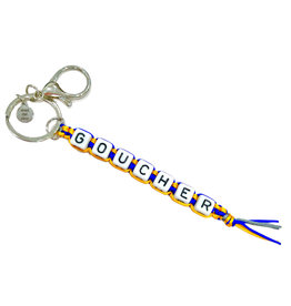 Bead Me Silly Box Braid Beaded Keychain "Goucher"