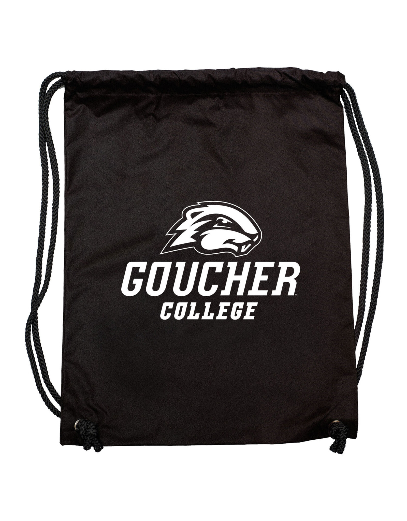 Jardine Heavy Duty Drawstring Backpack "Goucher College w/ Gopher"