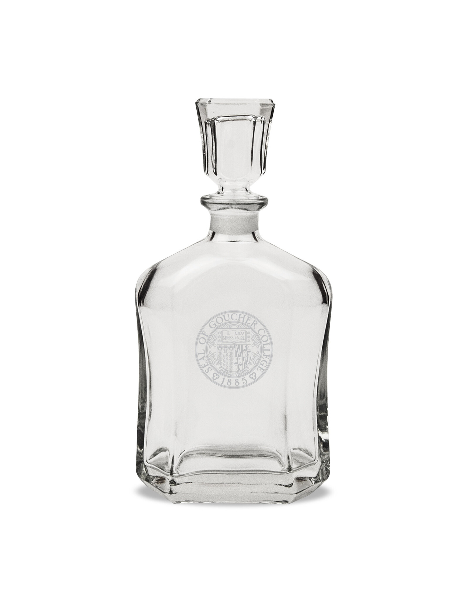 Campus Crystal "Goucher Seal" Crystal Whisky Decanter 23.75oz