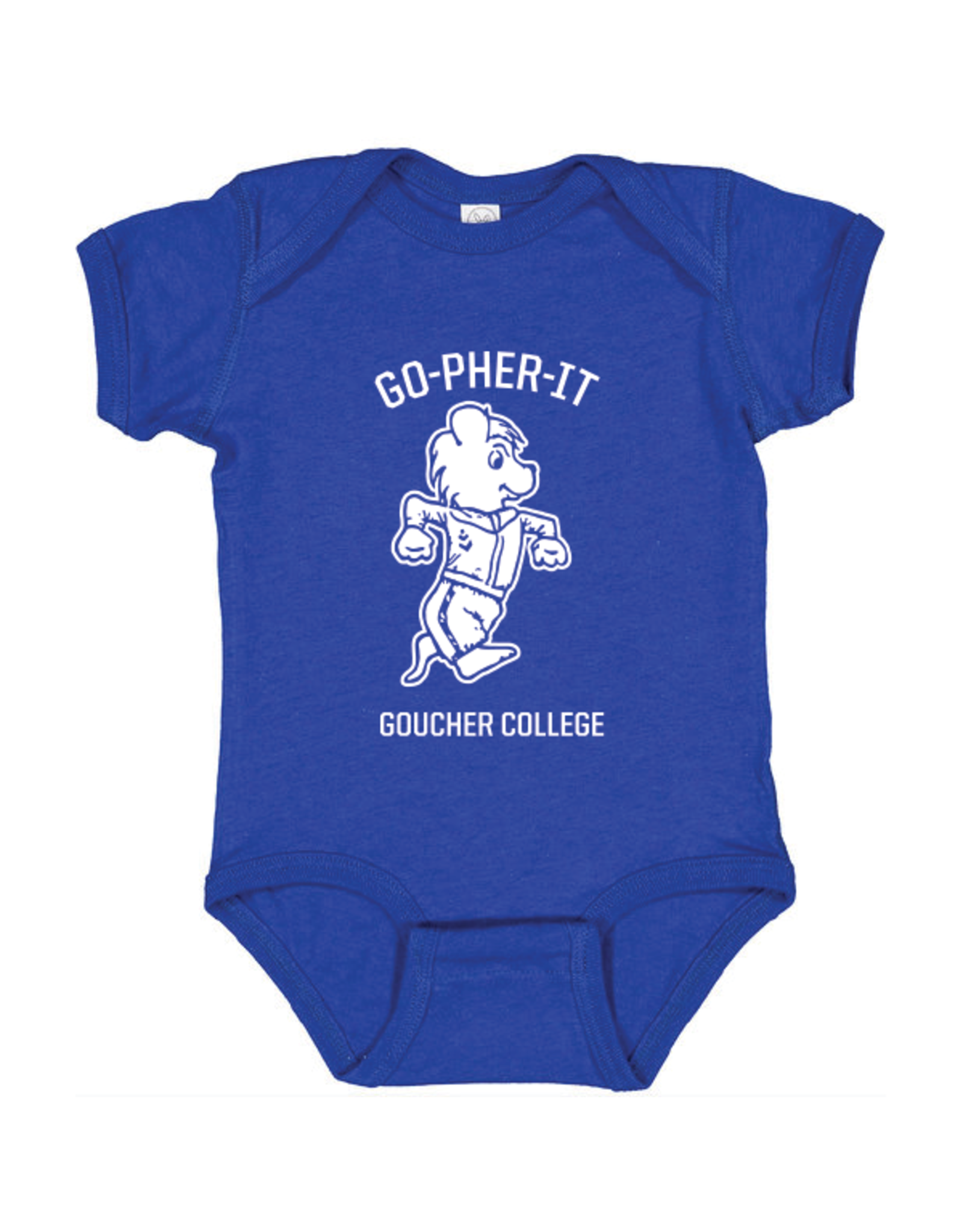 Rabbit Skins Infant Fine Jersey Onesie "Retro Go-Pher-It"