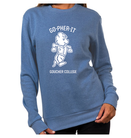 Next Level Malibu Sweatshirt "Retro Go-Pher-It"