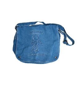 Jardine Denim Messenger Bag "Retro Go-Pher-It"