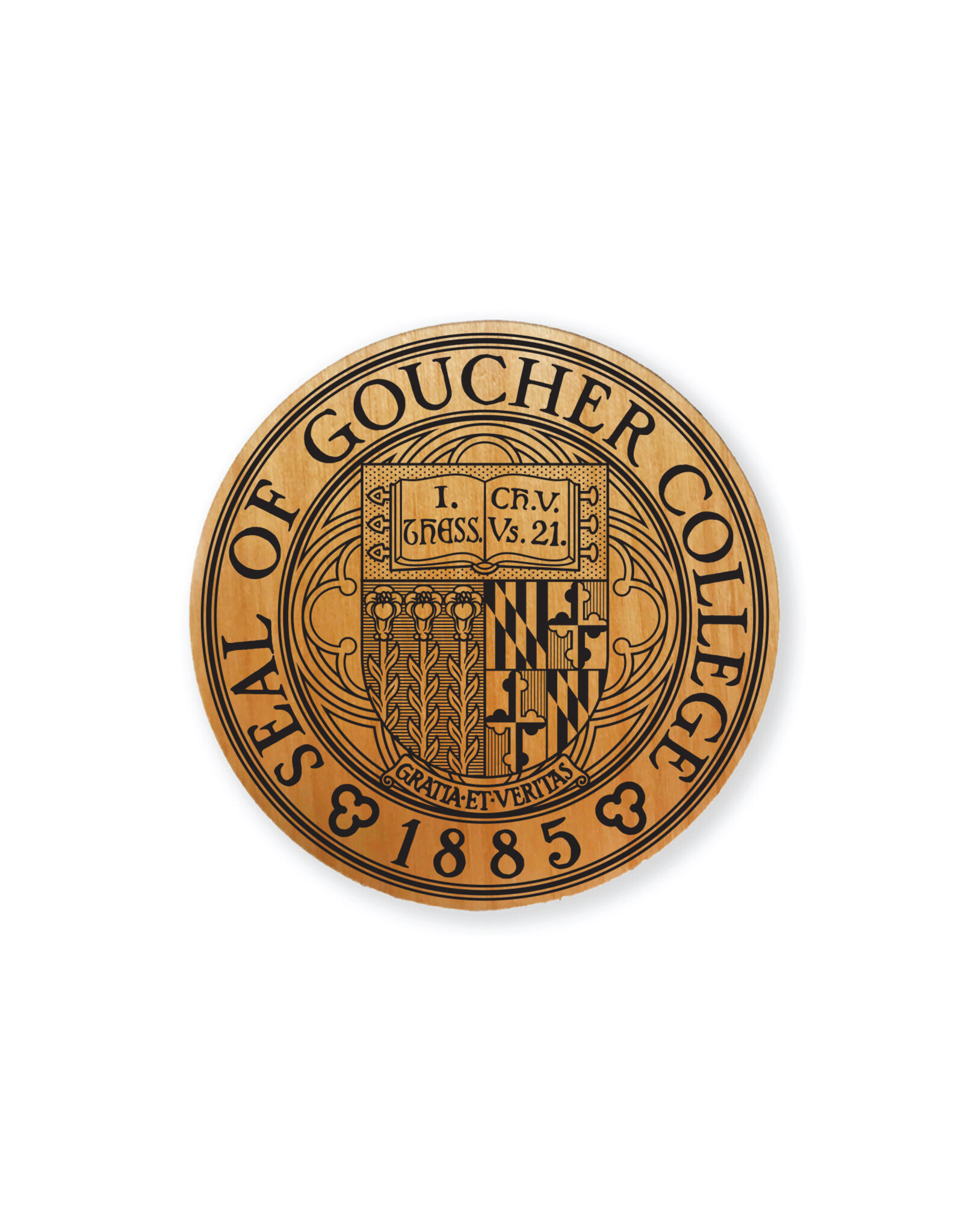 Jardine Wood Magnet "Goucher Seal"