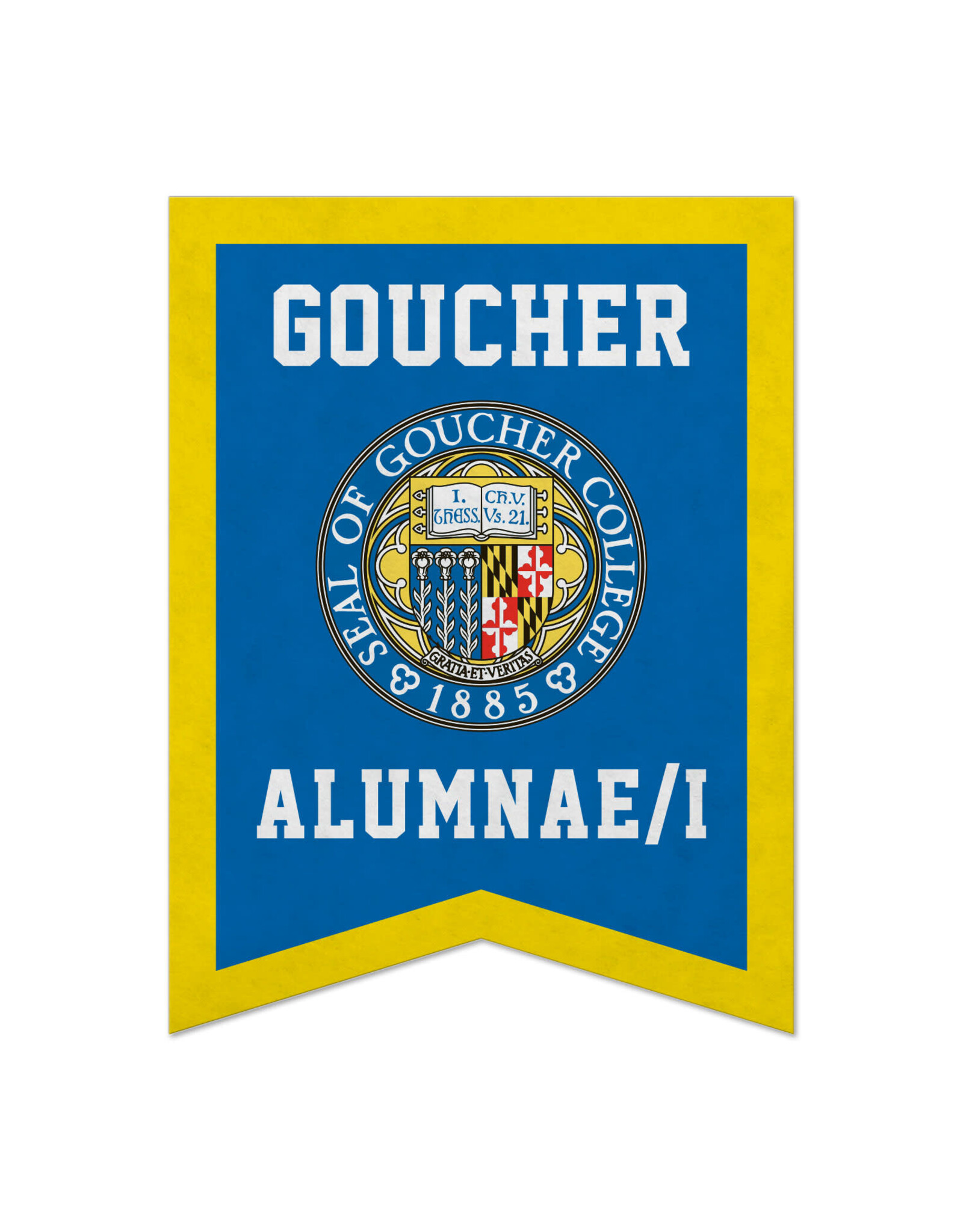 Jardine Dovetail Banner 18"x24" "Goucher Alumnae/I"