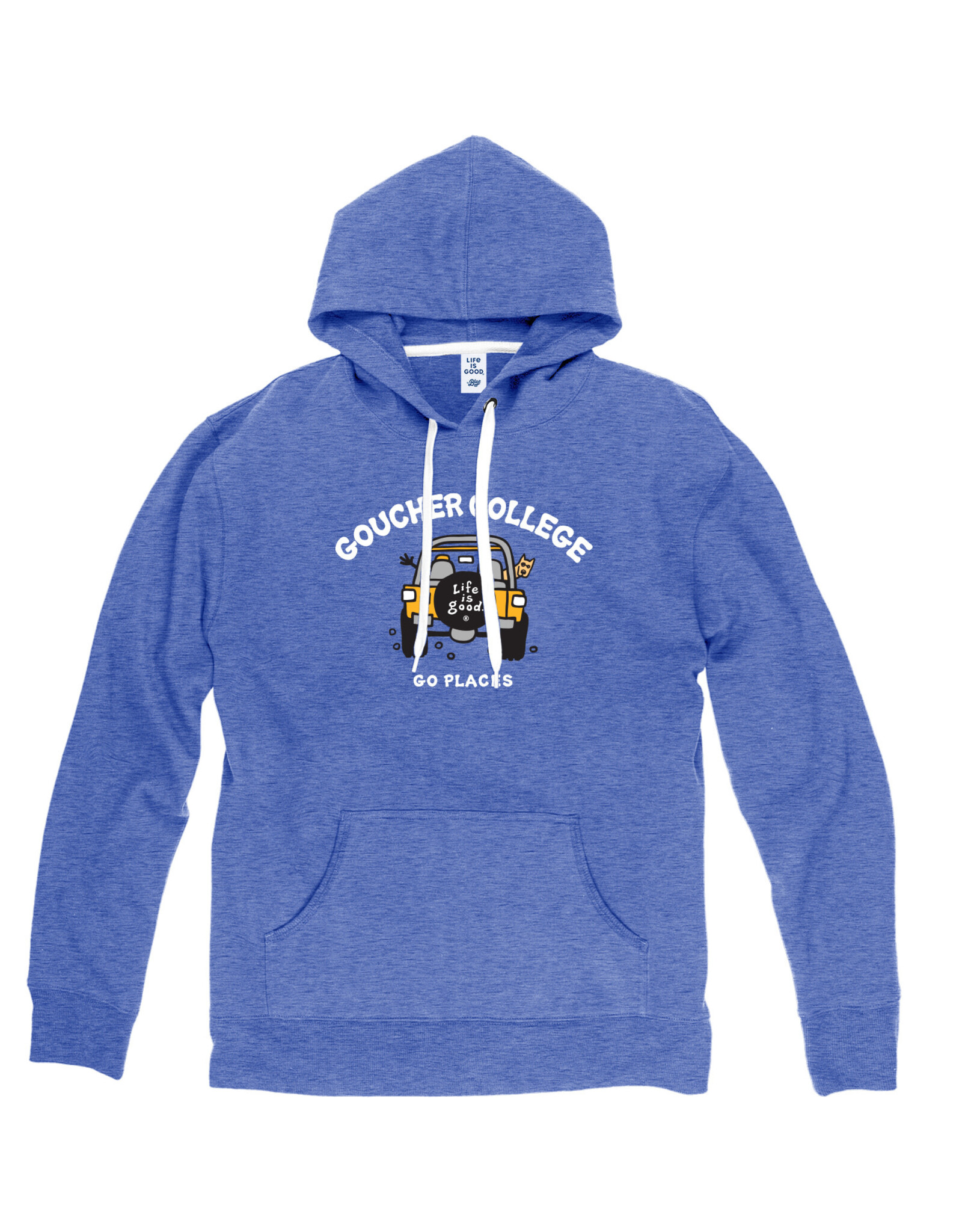 Life Is Good Soft Wash Hoodie Go Places