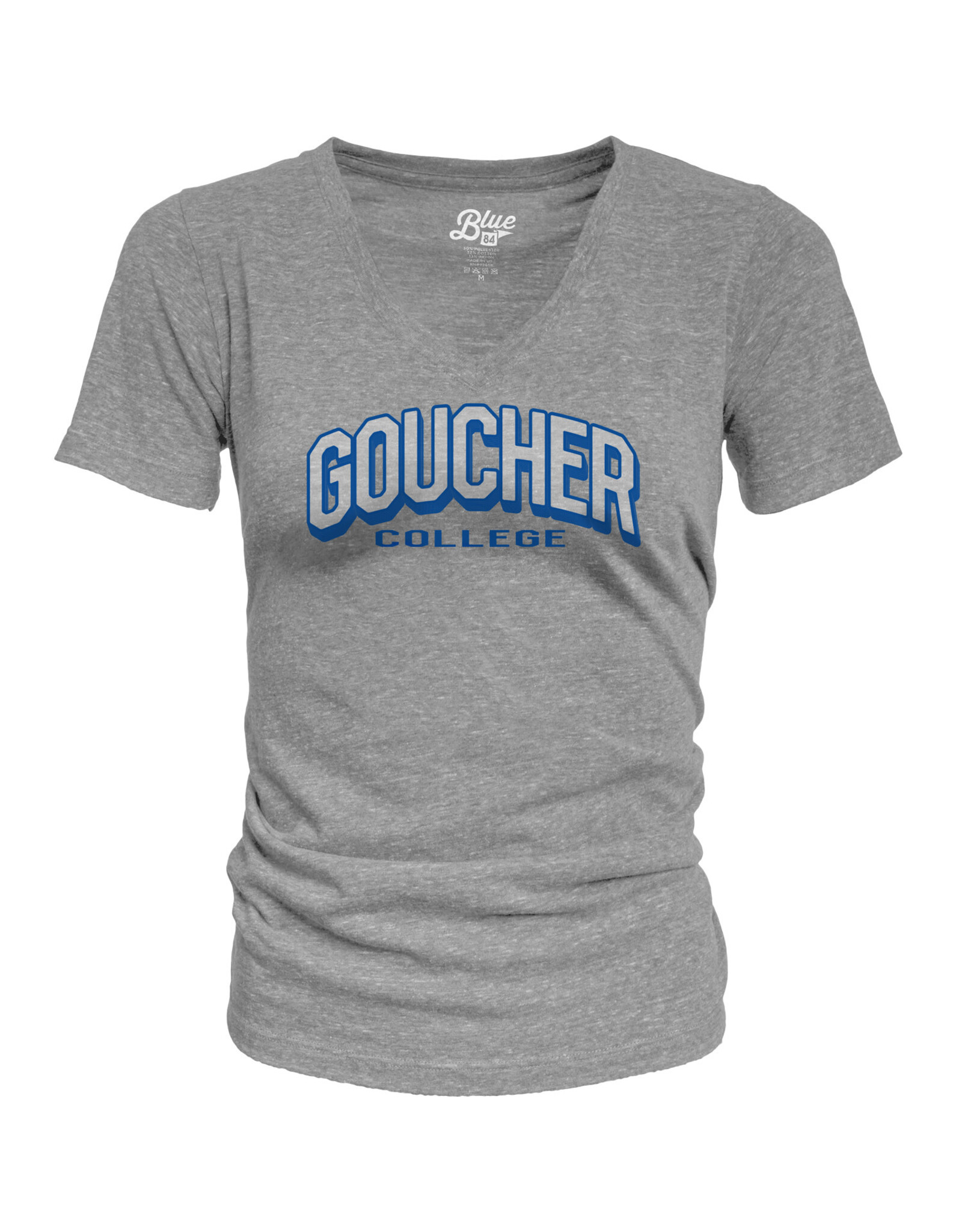 Blue84 Women's Tri-Blend V-Neck Tee "Goucher College"