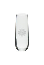Campus Crystal Stemless Flute "Goucher Seal" 9.5oz