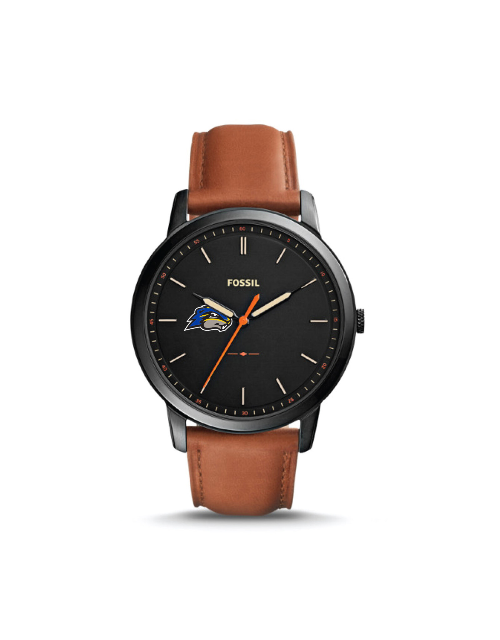 Fossil Men's Leather Wristwatch "Gopher" Black/Brown