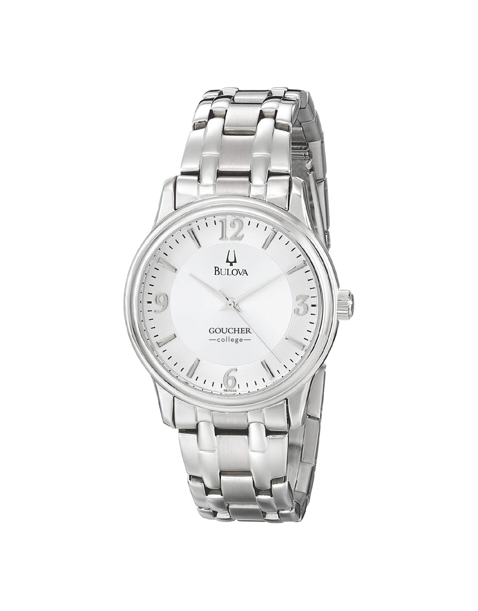 Bulova Men's Stainless Steel Watch "Goucher College" Silver