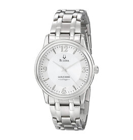 Bulova Men's Stainless Steel Watch "Goucher College" Silver