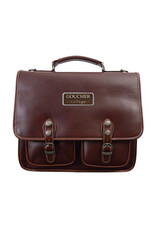 Canyon Outback Sabino Briefcase w/ Plate "Goucher College" Brown