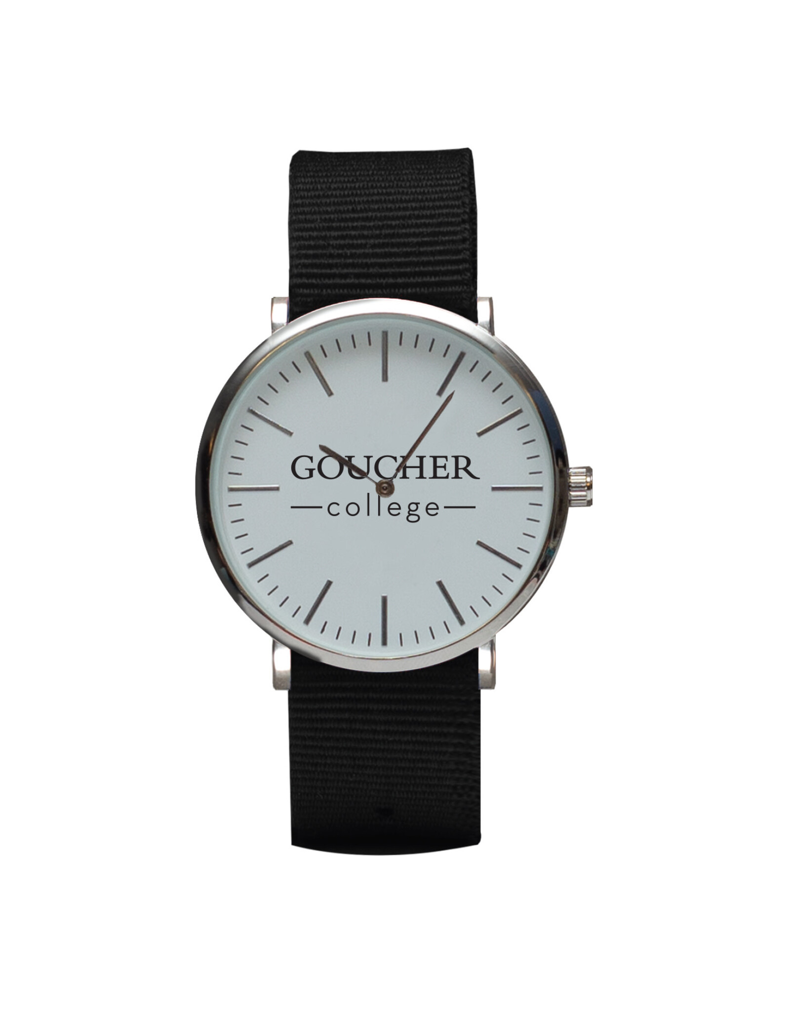 Jardine Watches Stitch Nylon Strap Watch "Goucher College" Black