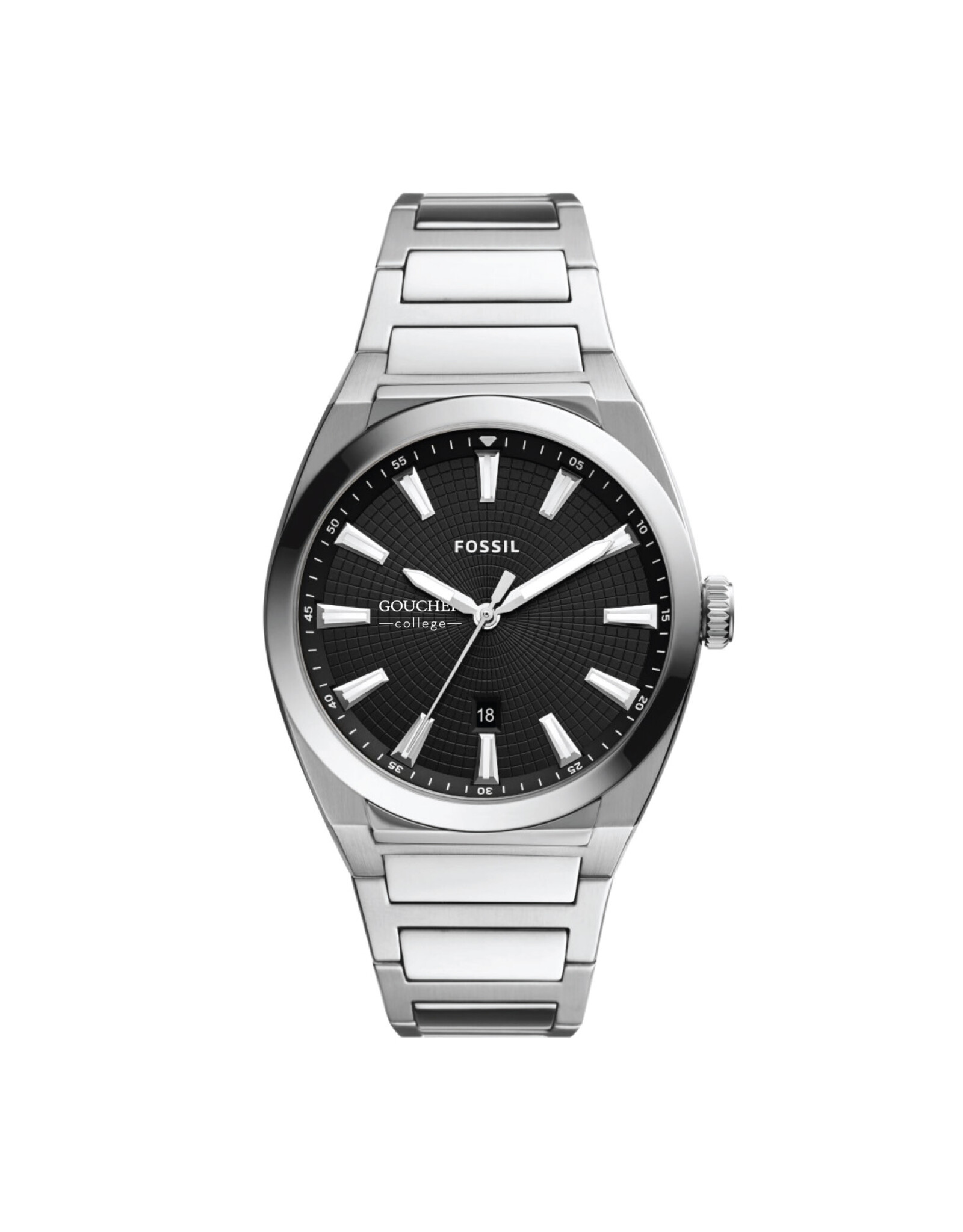 Fossil Everett Men's Stainless Steel Watch "Goucher College" Black