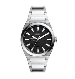 Fossil Everett Men's Stainless Steel Watch "Goucher College" Black