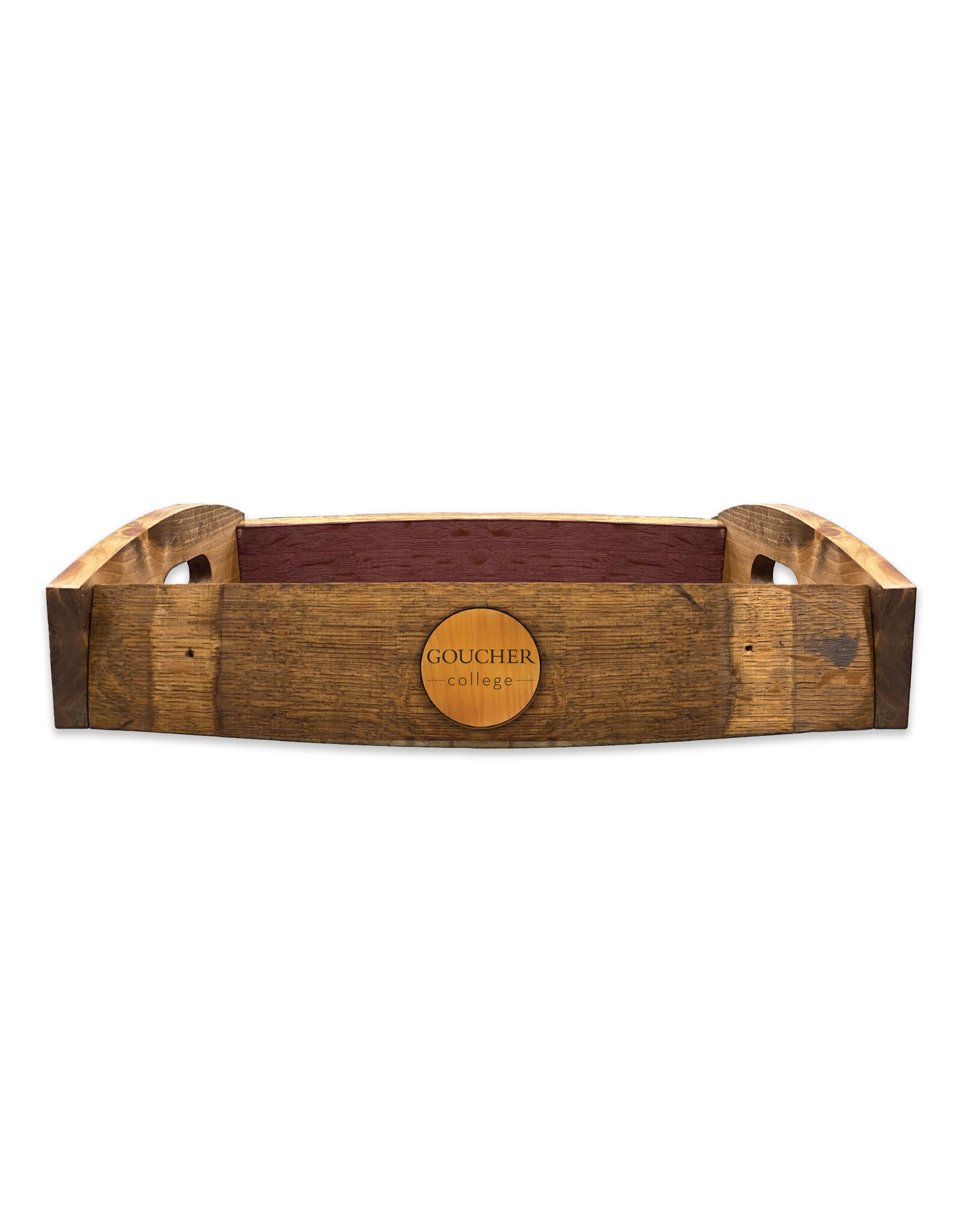 Timeless Etchings Barrel Stave Serving Tray "Goucher College"