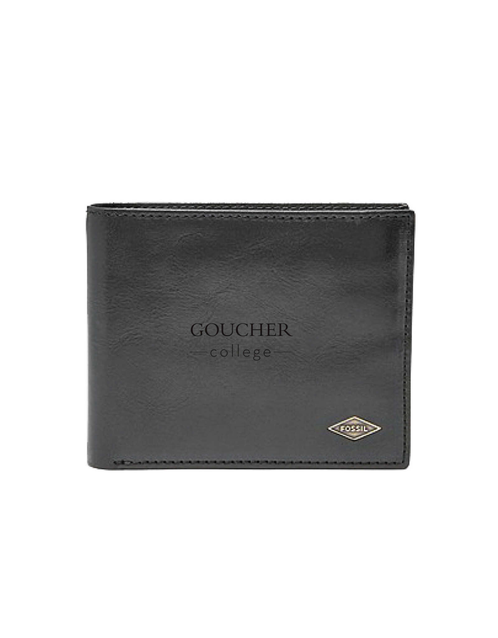 Fossil Ryan RFID Flip ID Bifold "Goucher College"
