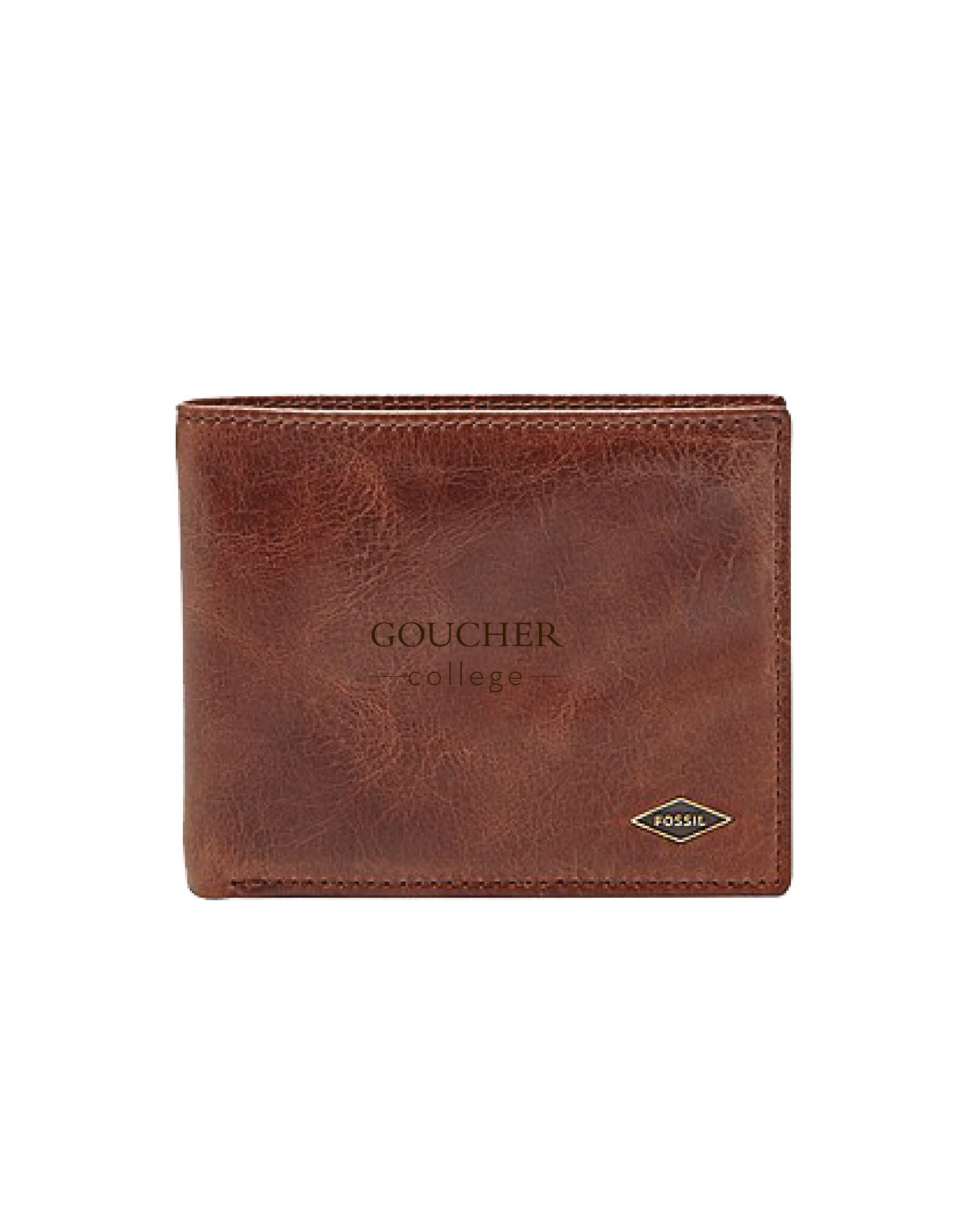Fossil Ryan RFID Flip ID Bifold "Goucher College"
