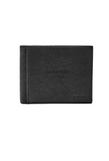 Fossil Ingram RFID Bifold with Flip ID "Goucher College" Black