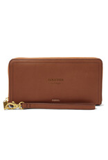 Fossil Logan RFID Zip Around Clutch "Goucher College"
