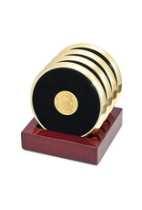 CSI Metal Tone Coaster "Seal Medallion" Set of 4