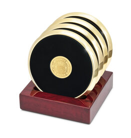 CSI Metal Tone Coaster "Seal Medallion" Set of 4
