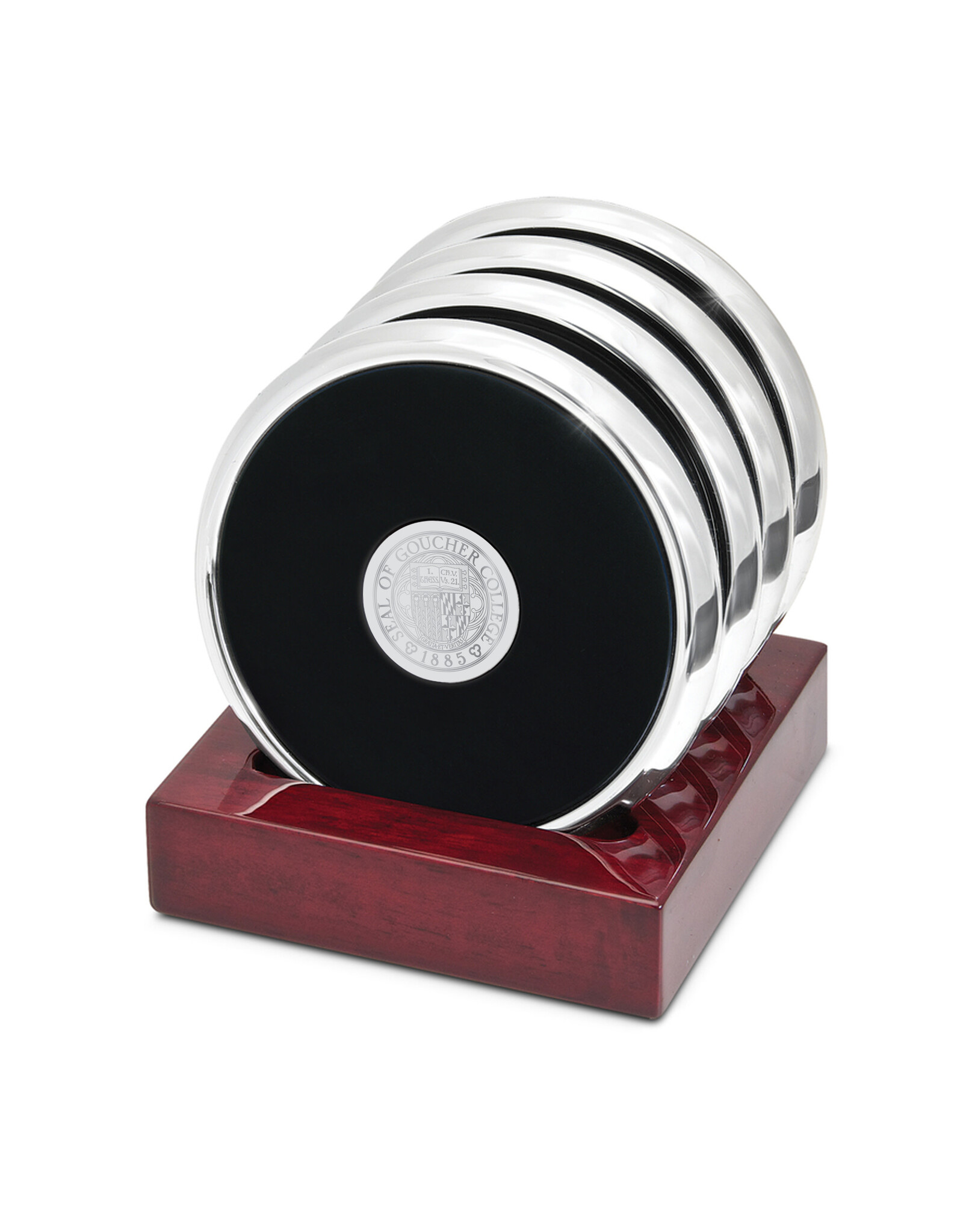 CSI Metal Tone Coaster "Seal Medallion" Set of 4