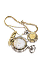CSI Locket Watch "Seal Medallion" Gold