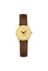 CSI Women's Leather Wristwatch "Seal Medallion" Gold