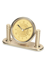 CSI Gold-Plated Desk Clock "Seal Medallion"