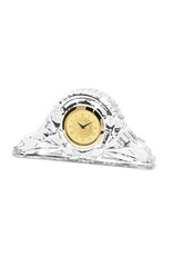 CSI Crystal Table Clock "Seal Medallion"