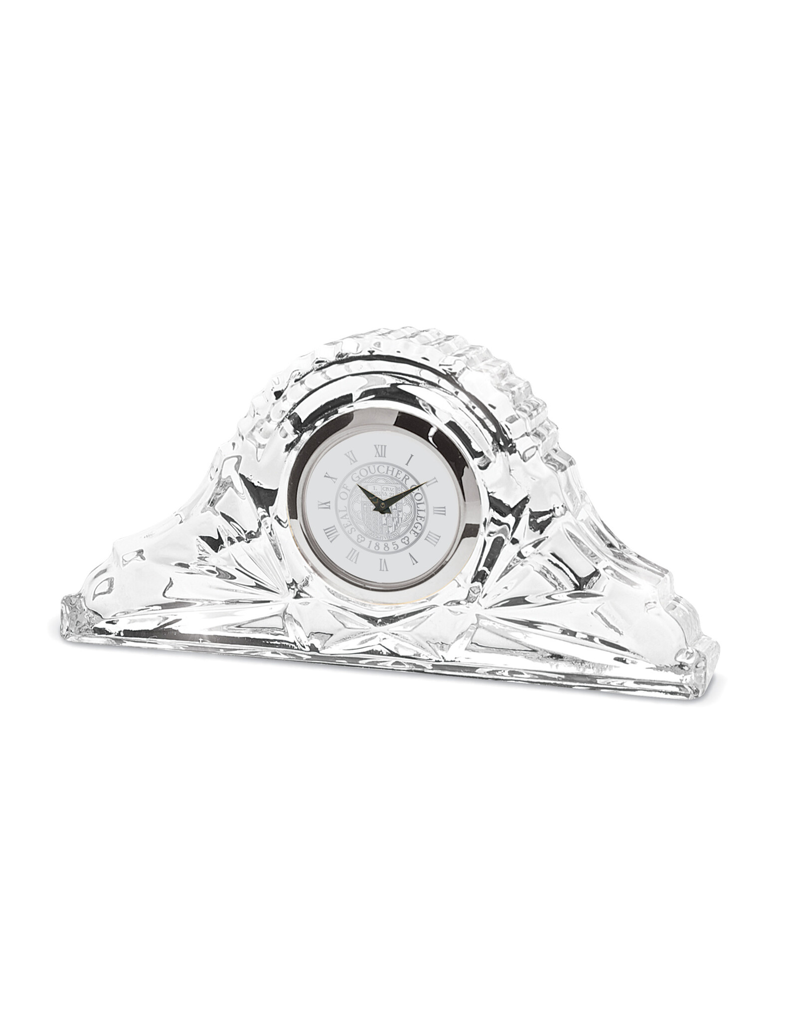 CSI Crystal Table Clock "Seal Medallion"