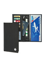 CSI Passport Wallet "Seal Medallion" Black