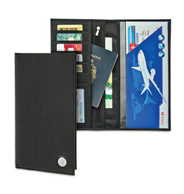 CSI Passport Wallet "Seal Medallion" Black