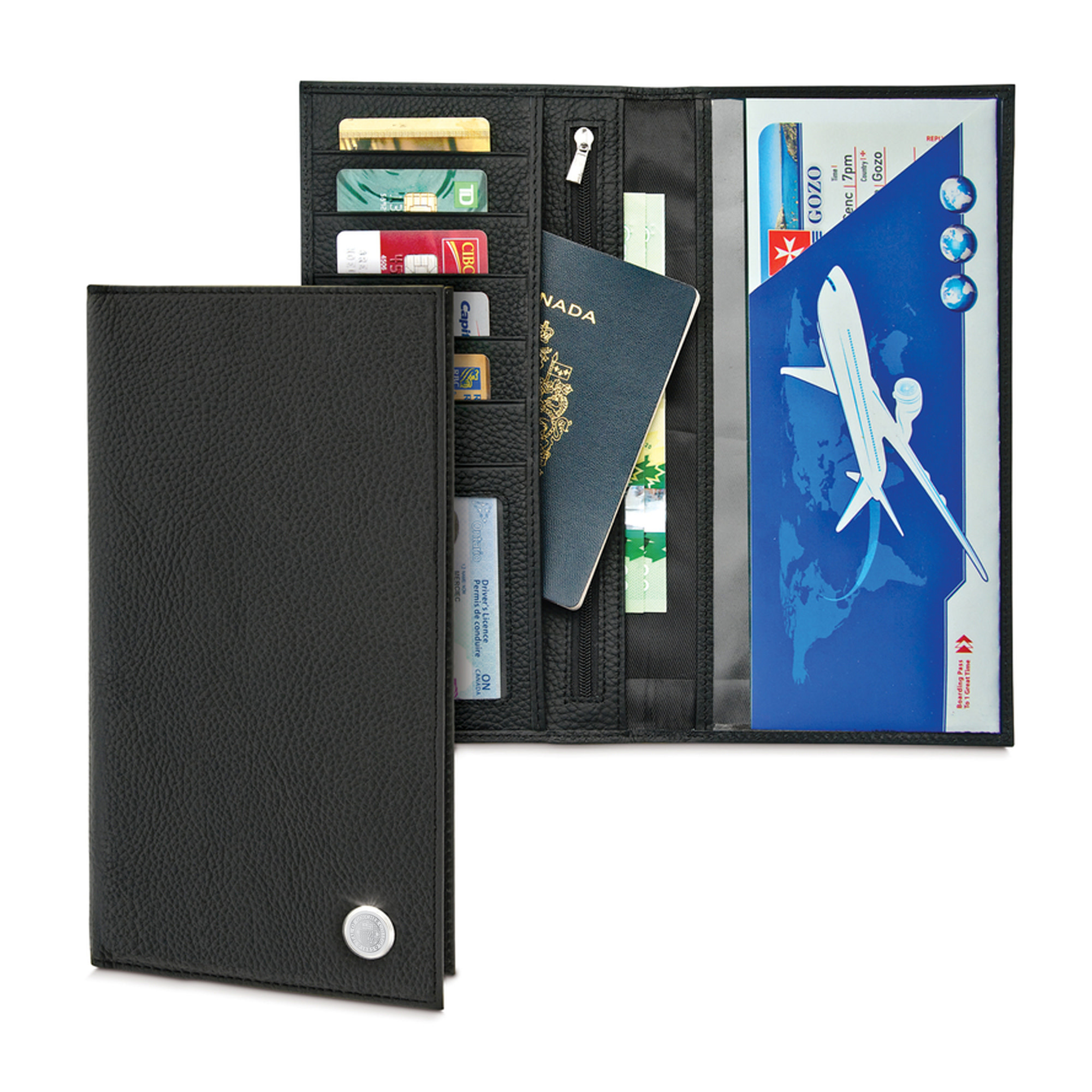 ◇Rest & Recreation◇ PASSPORT WALLET BLACK Lotuff-Leather-Leather-