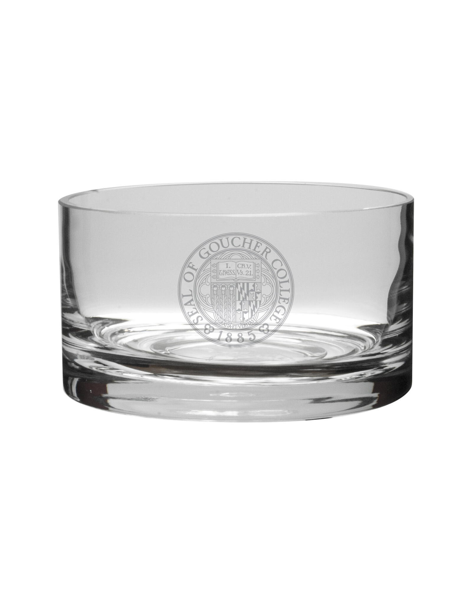 Campus Crystal Candy Bowl "Goucher Seal"