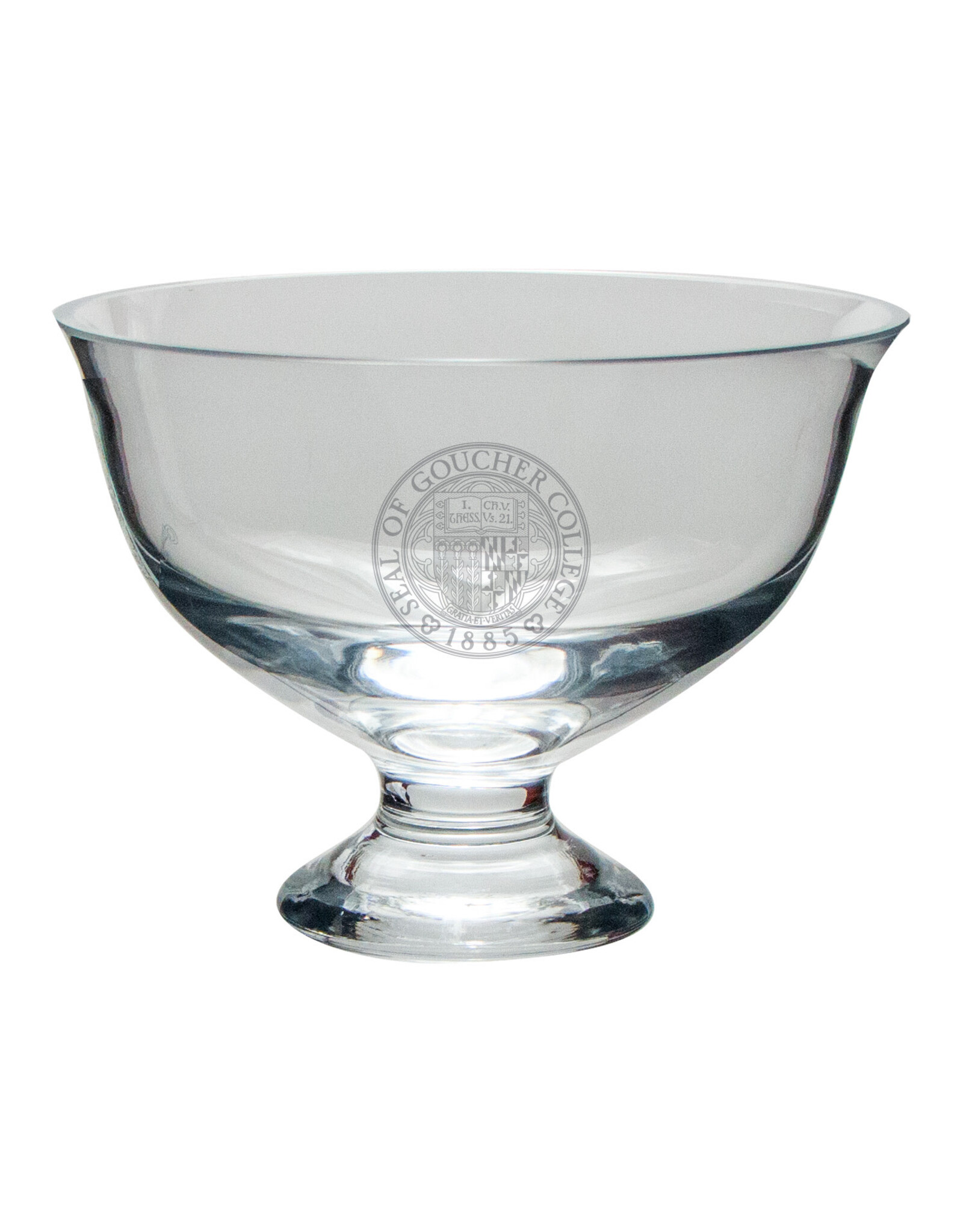 Campus Crystal Revere Bowl "Goucher Seal"