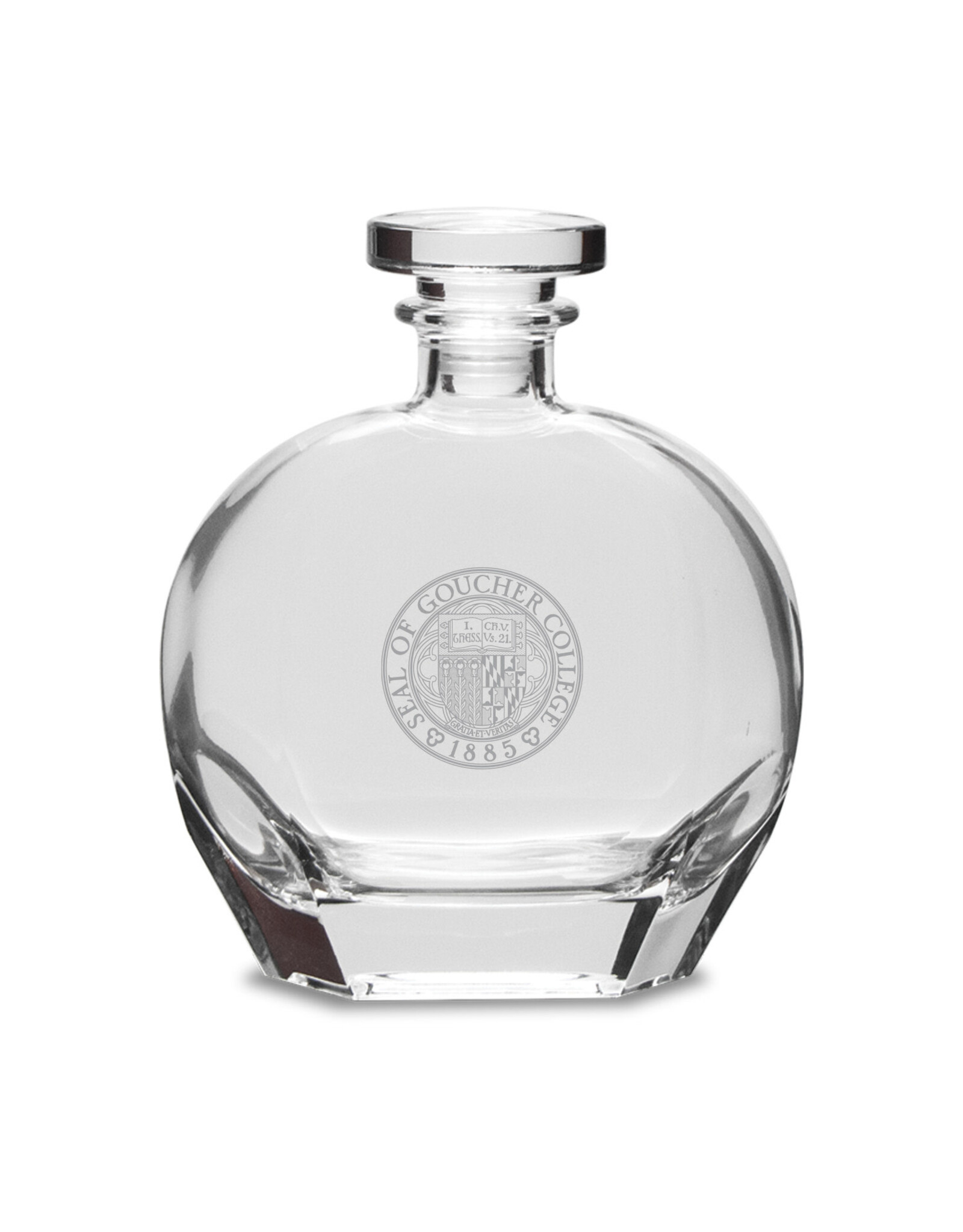 Campus Crystal 23oz. Puccini Decanter "Goucher Seal"
